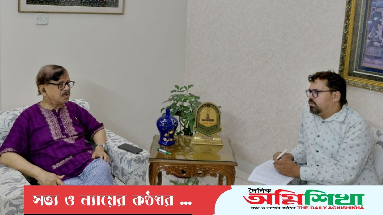 অগ্নিশিখার সাথে একান্ত সাক্ষাৎকারে মাহমুদুর রহমান ‎মান্না