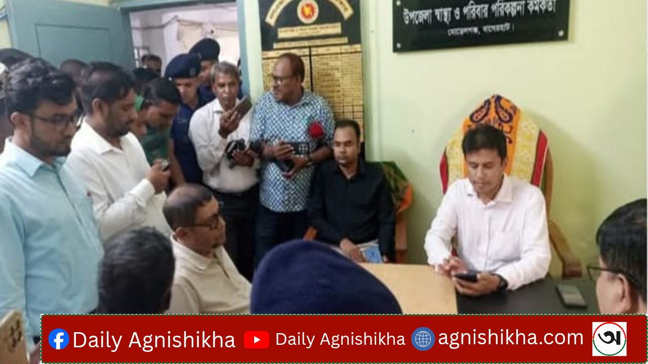 মোরেলগঞ্জ স্বাস্থ্য কমপ্লেক্সে আকস্মিক পরিদর্শনে স্বাস্থ্যমন্ত্রী অনিয়মে ক্ষোভ প্রকাশ